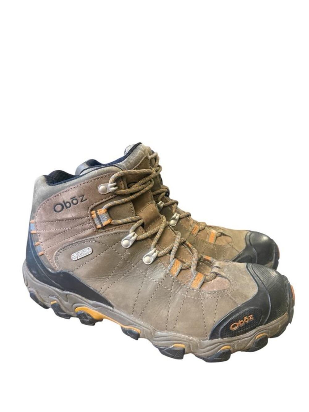 Oboz Bridger Waterproof Brown Leather Hiking Boot Men size 10.5